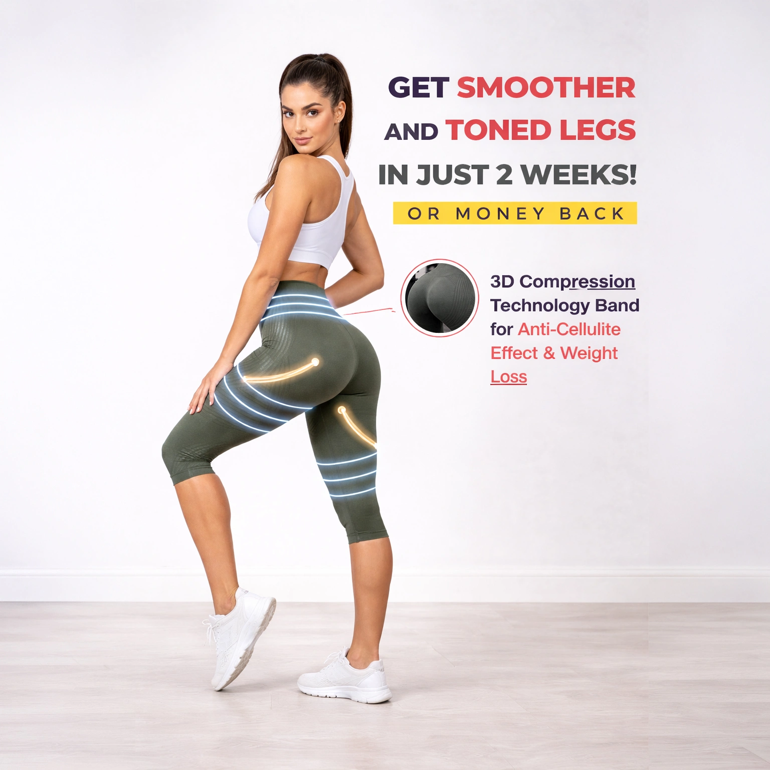 Bellora 3D Anti-Cellulite Short Leggings - Image 2